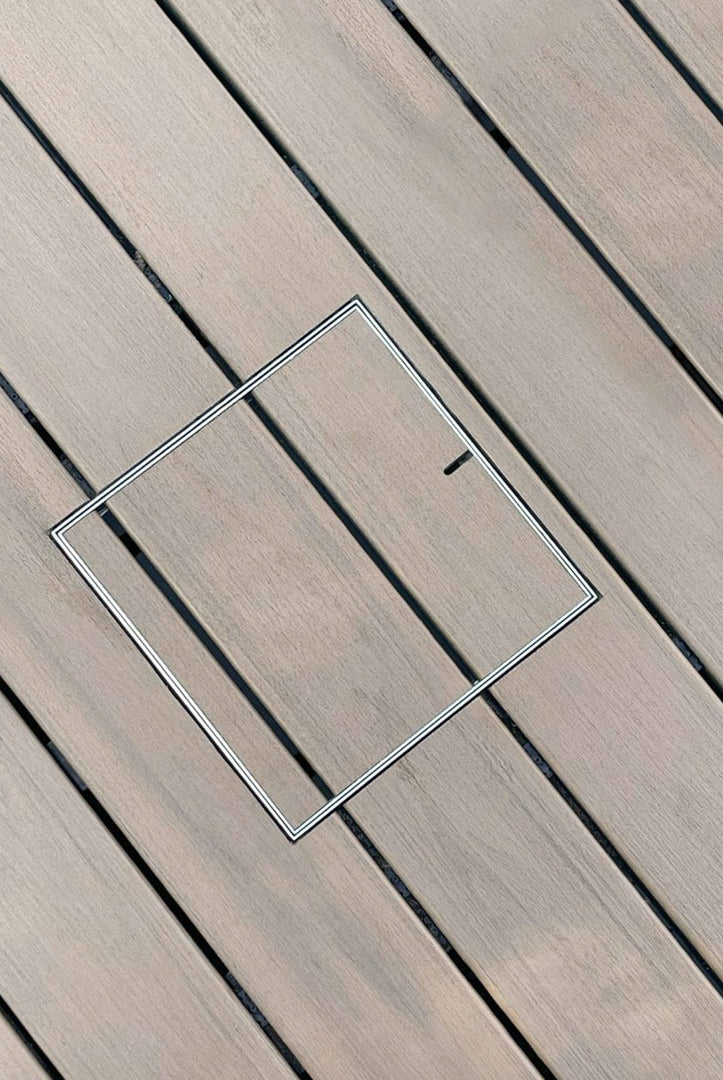 HIDE Access Cover with timber decking infill