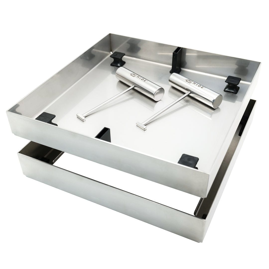 HIDE Concrete Drain Cover with two key slots