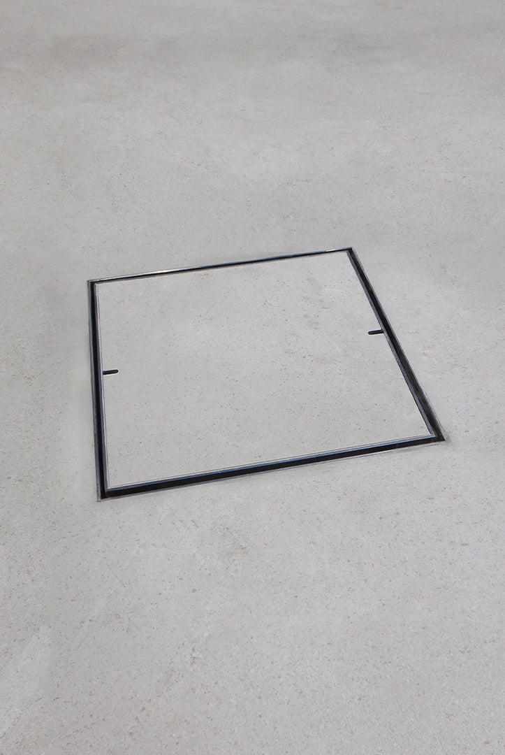 HIDE Concrete Drain Cover with two key slots