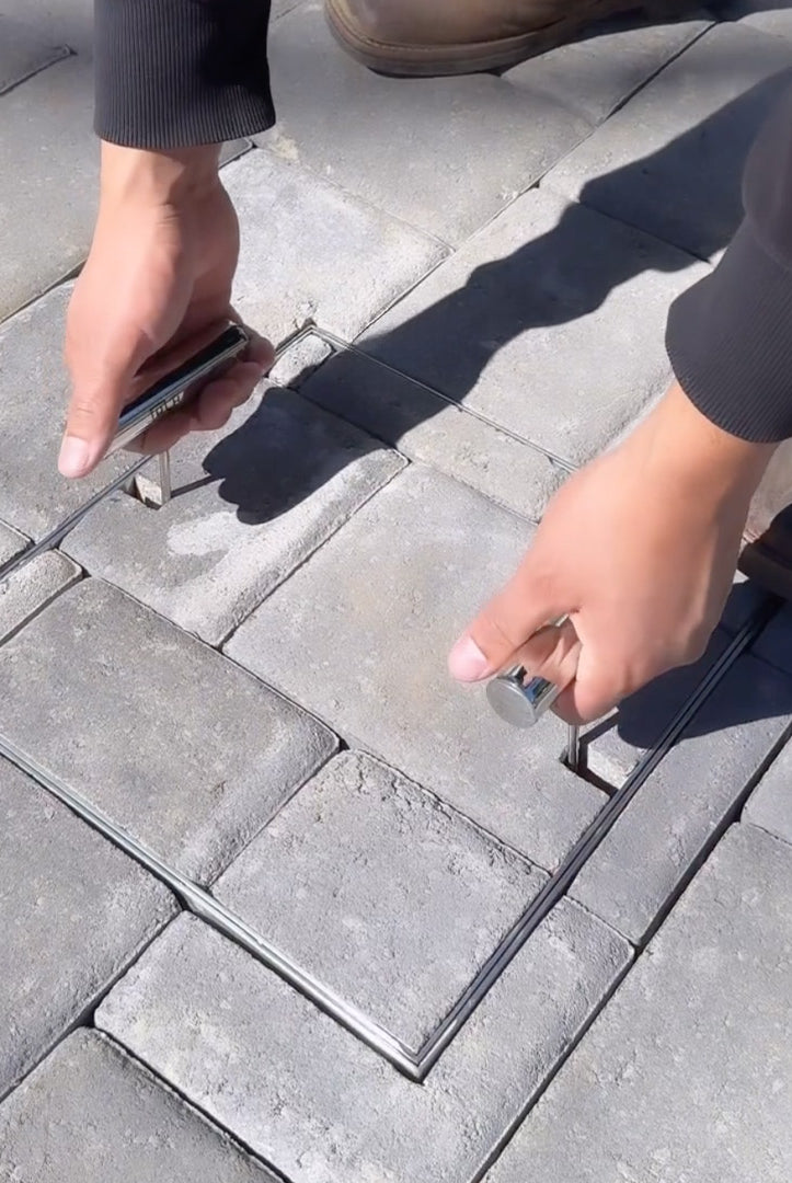 Large HIDE Access Cover showing frame, infill tray and safety key