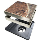 Drain pit with HIDE drain cover with crazy pave infill Everhard flo-way shallow pit case is NOT part of HIDE drain cover kit