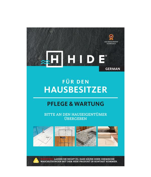 German HIDE care and maintenance guide for homeowners