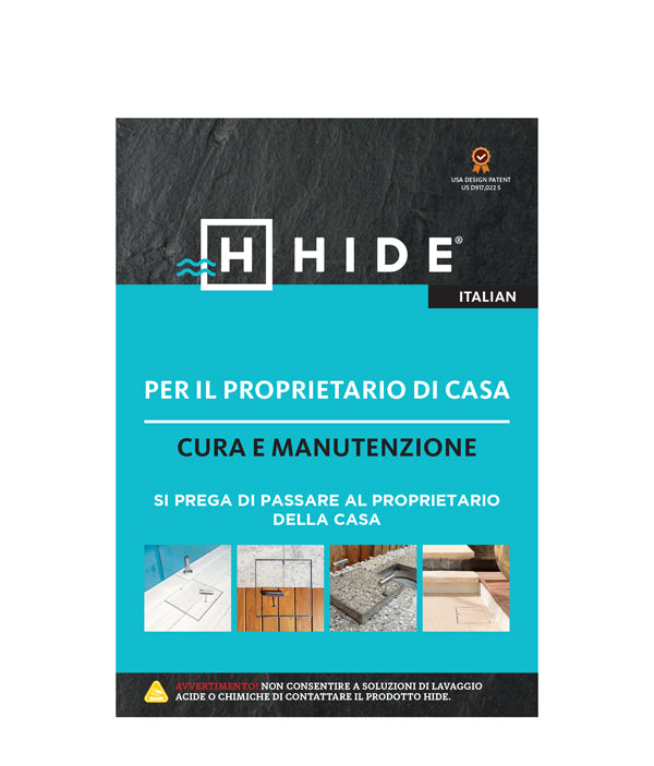 Italian HIDE care and maintenance guide for homeowners