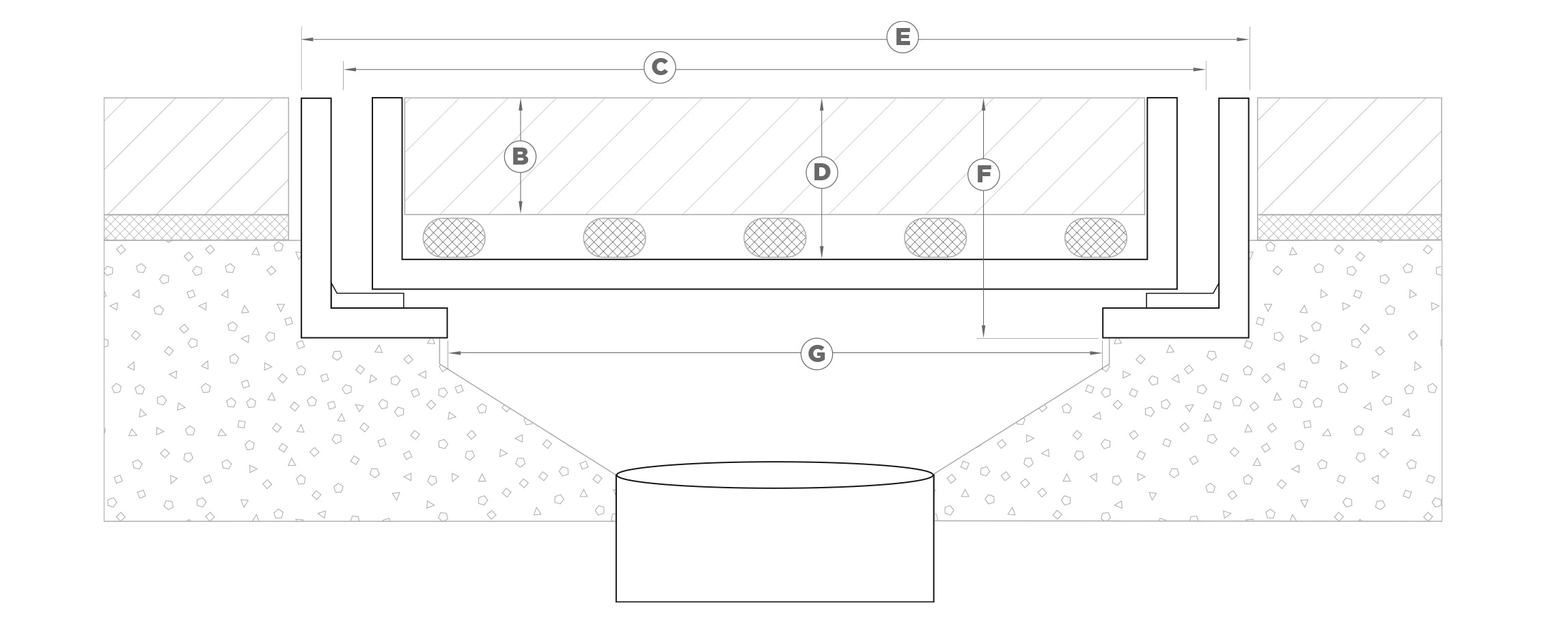 HIDE Drain Cover technical drawing